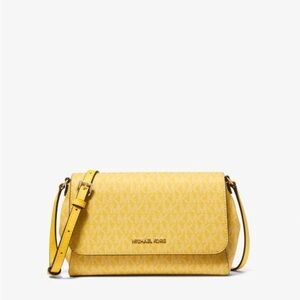 NWT Michael Kors Daisy Yellow Medium Convertible Crossbody